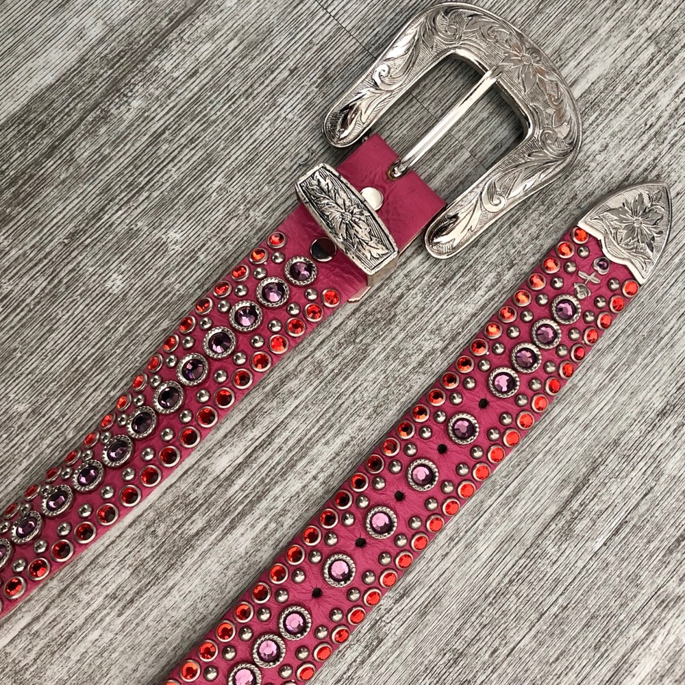 Kippy’s Pink Rhinestone Cowboy Belt Size 36